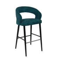 Moderner Barhocker mit Lehne gepolstert - ROBI 1