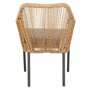 Outdoor-Loungesessel natur mit Sitzpolster