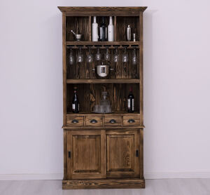 Barregal für Weinliebhaber im Landhausstil braun...
