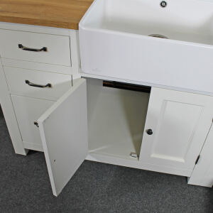 Küche Landhausstil weiß L-Form
