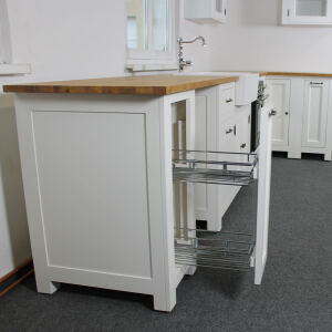 Küche Landhausstil weiß L-Form