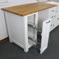 Küche Landhausstil weiß L-Form