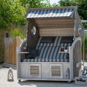 Strandkorb Pure Cliff XXL hellgrau