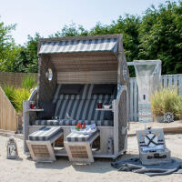 Strandkorb Pure Cliff XXL hellgrau