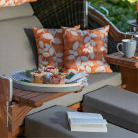 Strandkorb Pure Seaside XXL braun-orange