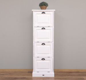 Aktenschrank im Landhausstil  weiß Antik-Look