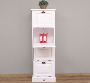 Aktenschrank im Landhausstil  weiß Antik-Look