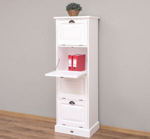 Aktenschrank im Landhausstil  weiß Antik-Look