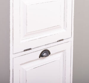 Aktenschrank im Landhausstil  weiß Antik-Look
