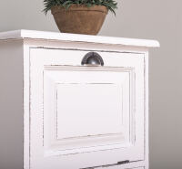 Aktenschrank im Landhausstil  weiß Antik-Look