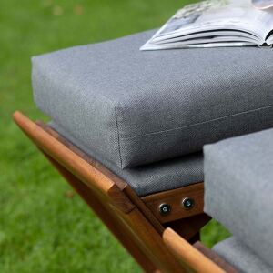 Strandkorb Trend walnut beige/grau