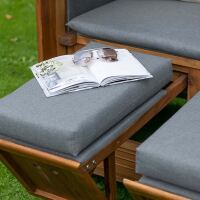 Strandkorb Trend walnut beige/grau