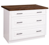 Landhausstil Küchenmodul mit Auszügen - Kiefernplatte