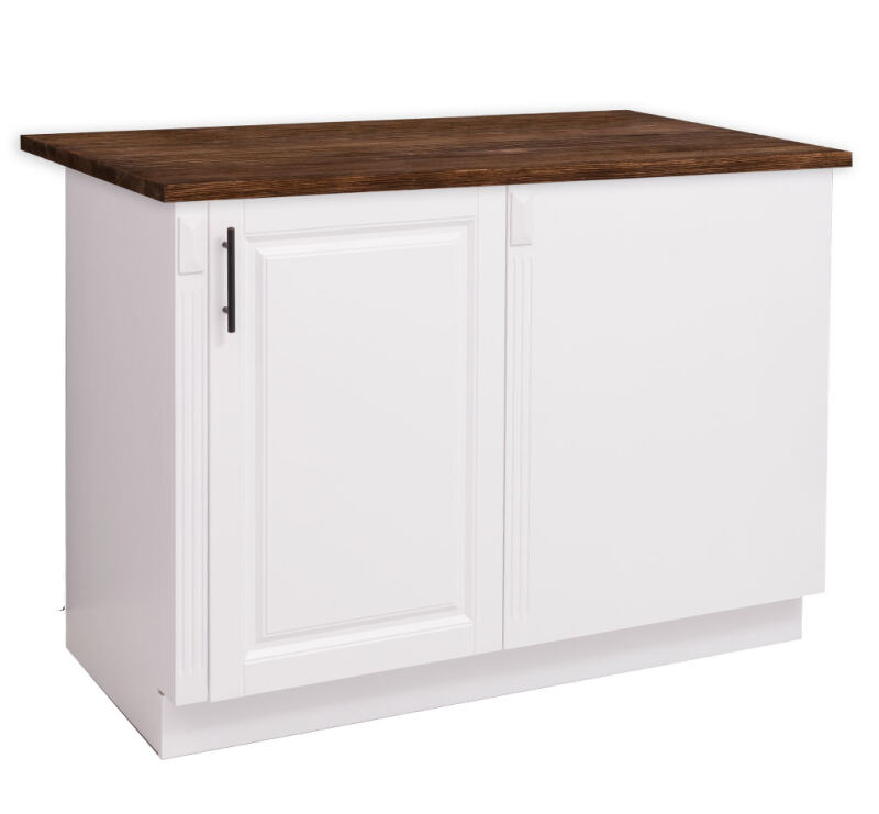 Landhausstil Küchen-Eckunterschrank links - Kiefernplatte