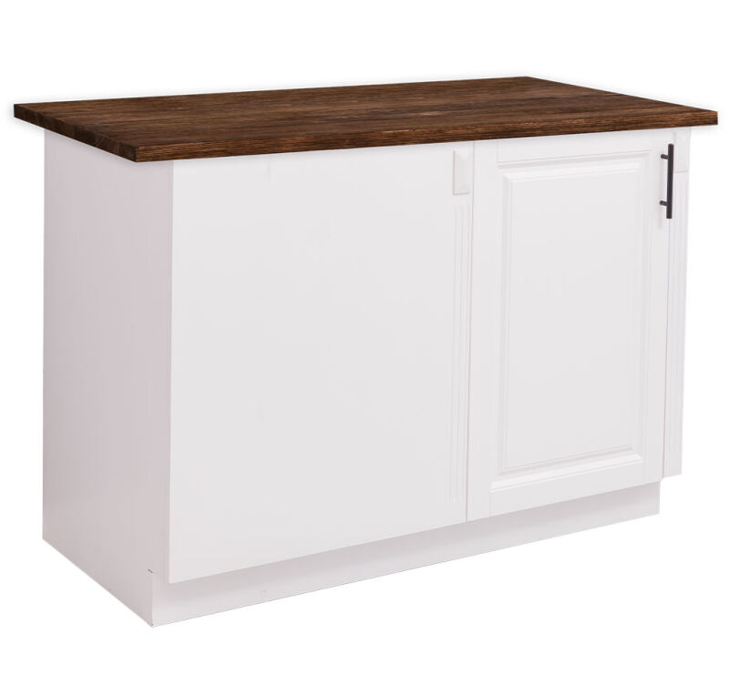 Landhausstil Küchen-Eckunterschrank rechts - Kiefernplatte