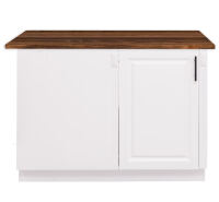 Landhausstil Küchen-Eckunterschrank rechts - Kiefernplatte