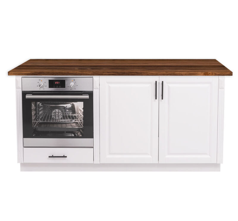 Landhausstil Küchenunterschrank für Backofen und Spüle - Kiefernplatte