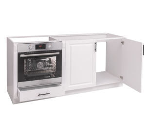Landhausstil Küchenunterschrank für Backofen und Spüle - Kiefernplatte