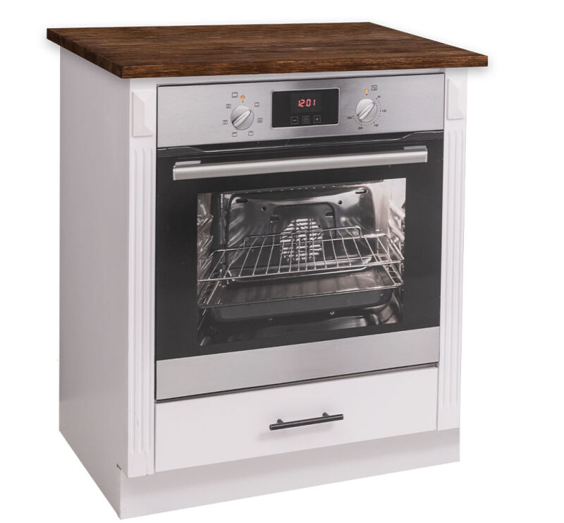 Landhausstil Küchenmodul für Backofen - Kiefernplatte