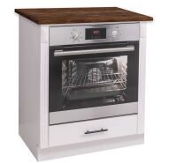 Landhausstil Küchenmodul für Backofen - Kiefernplatte