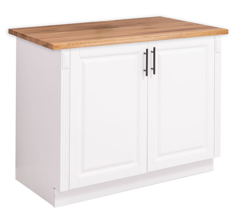 Landhausstil Spülenunterschrank groß - Eichenplatte