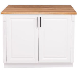 Landhausstil Spülenunterschrank groß - Eichenplatte