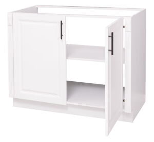 Landhausstil Spülenunterschrank groß - Eichenplatte