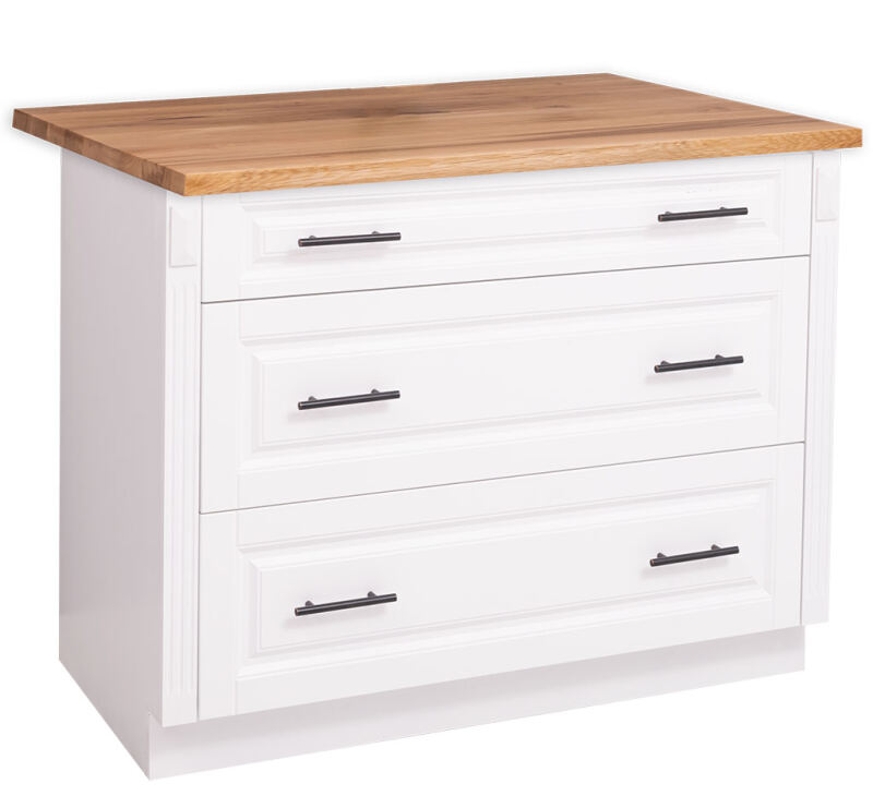 Landhausstil Küchenmodul mit Auszügen - Eichenplatte