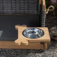 Hundestrandkorb grau-braun Design 464