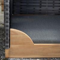 Hundestrandkorb grau-braun Design 464