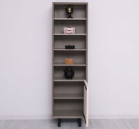 Regal Skandi mit Holztür in Lamellenoptik Konfigurator alles frei wählbar