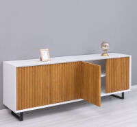 Sideboard Skandi mit Holztüren in Lamellenoptik Konfigurator alles frei wählbar