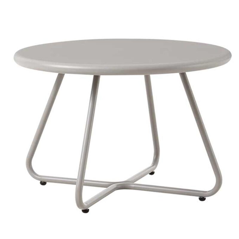 Moderner Outdoor-Tisch, hellgrau