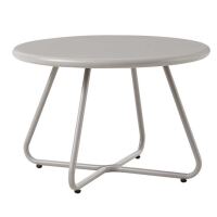 Moderner Outdoor-Tisch, hellgrau