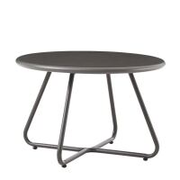 Runder Outdoor-Tisch, dunkelgrau/Taupe