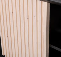 Waschbecken-Unterschrank mit Front in Lamellenoptik