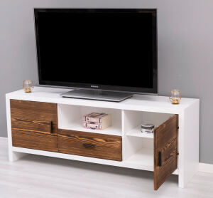 TV Lowboard mit Holztüren Berlin, 160 cm