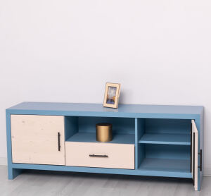 TV Lowboard mit Holztüren Berlin, 160 cm