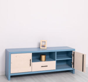 TV Lowboard mit Holztüren Berlin, 160 cm