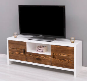 TV Lowboard mit Holztüren Berlin, 160 cm