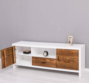 TV Lowboard mit Holztüren Berlin, 160 cm