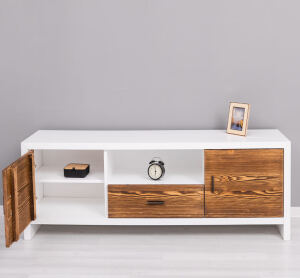 TV Lowboard mit Holztüren Berlin, 160 cm