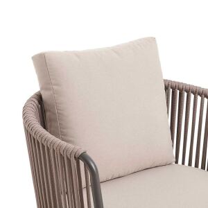 Stilvolles Loungemöbel-Set 4-teilig, Taupe