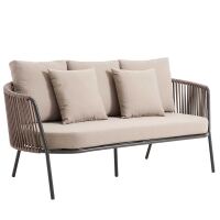 Stilvolles Loungemöbel-Set 4-teilig, Taupe