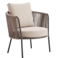 Stilvolles Loungemöbel-Set 4-teilig, Taupe