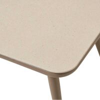 4-teiliges Loungemöbel-Set, creme-beige