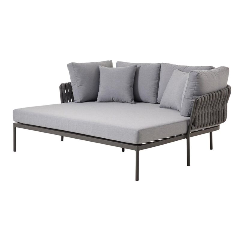 XXL-Outdoorbett grau-anthrazit