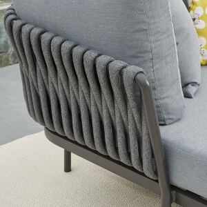 XXL-Outdoorbett grau-anthrazit