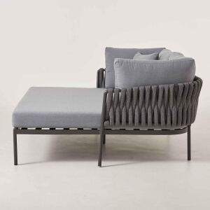 XXL-Outdoorbett grau-anthrazit
