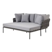 XXL-Outdoorbett grau-anthrazit